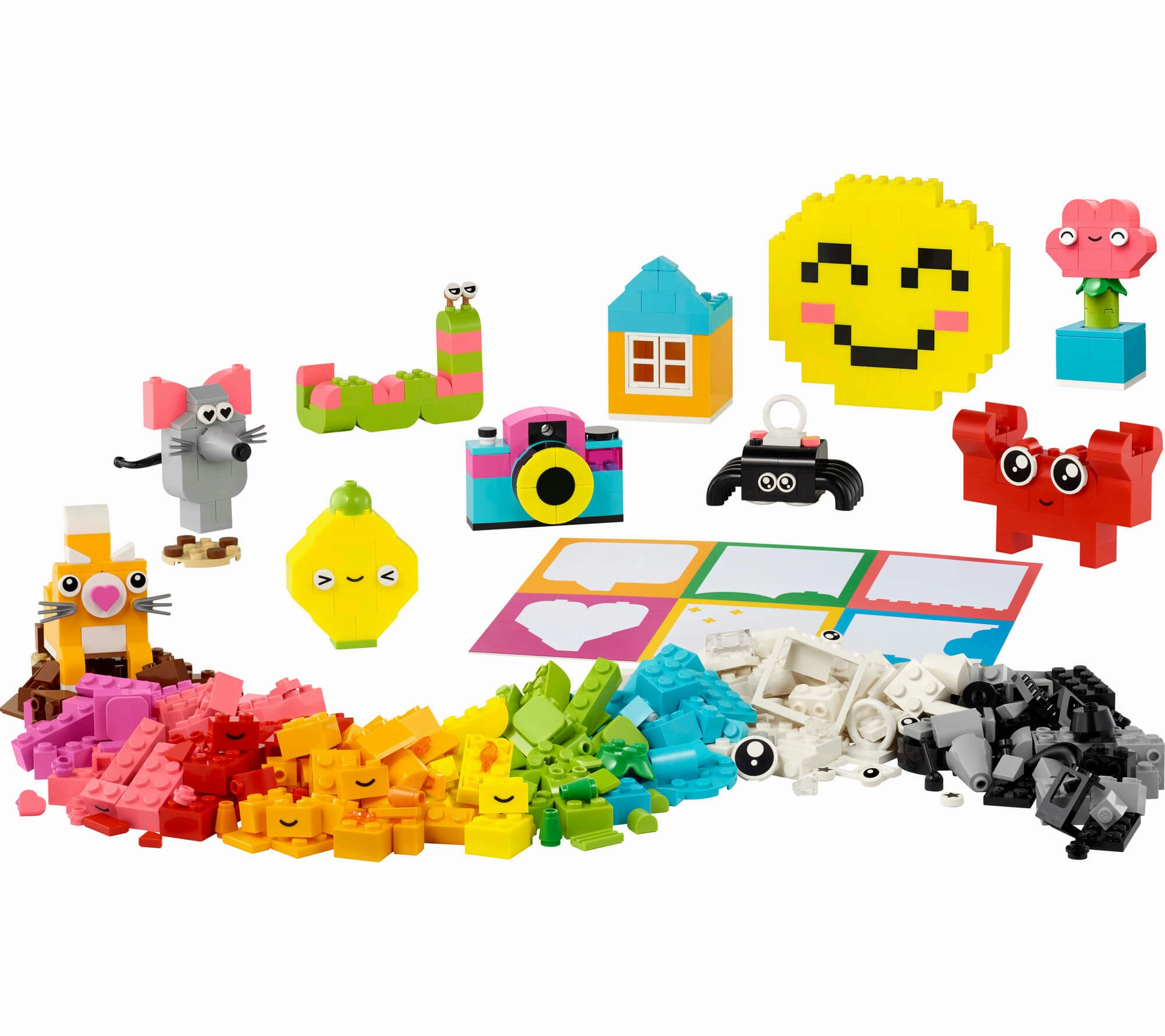 LEGO Classic Creative Happy Box 680-Piece Colorful Building Set for Kids
