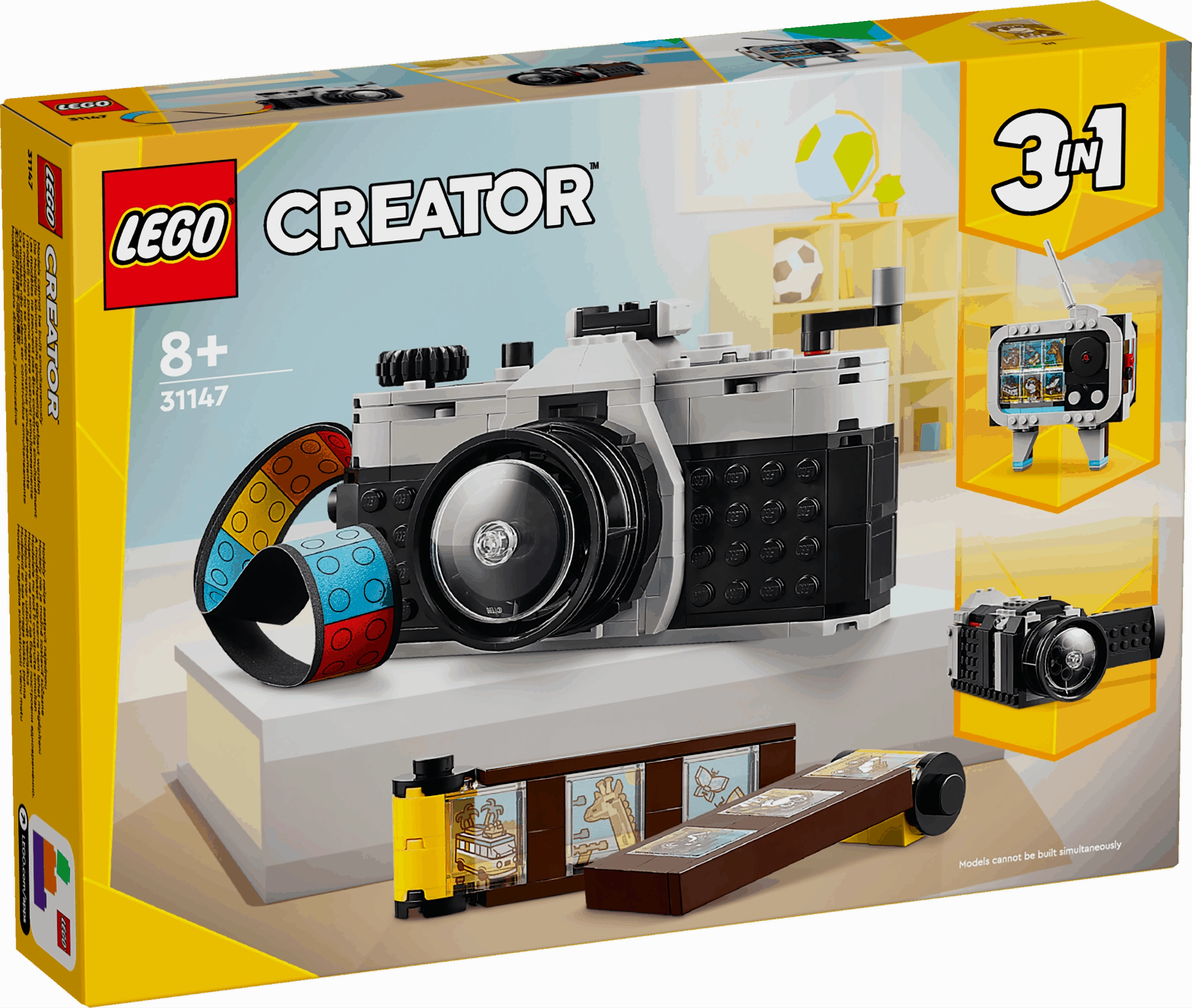 Lego Creator 3 in 1 31147 Retro Camera Buildable Toy for Ages 8 and Up