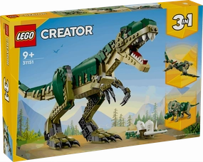 Lego Creator 3 in 1 31151 T. Rex Rebuildable Playset for Ages 9 and Up