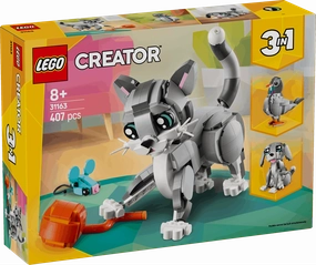 Lego Creator 3 in 1 31163 Playful Cat Rebuildable Toy for Ages 8 & Up