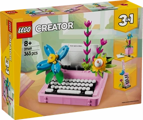 Lego Creator 3 in 1 31169 Typewriter with Flowers for Ages 8 and Up