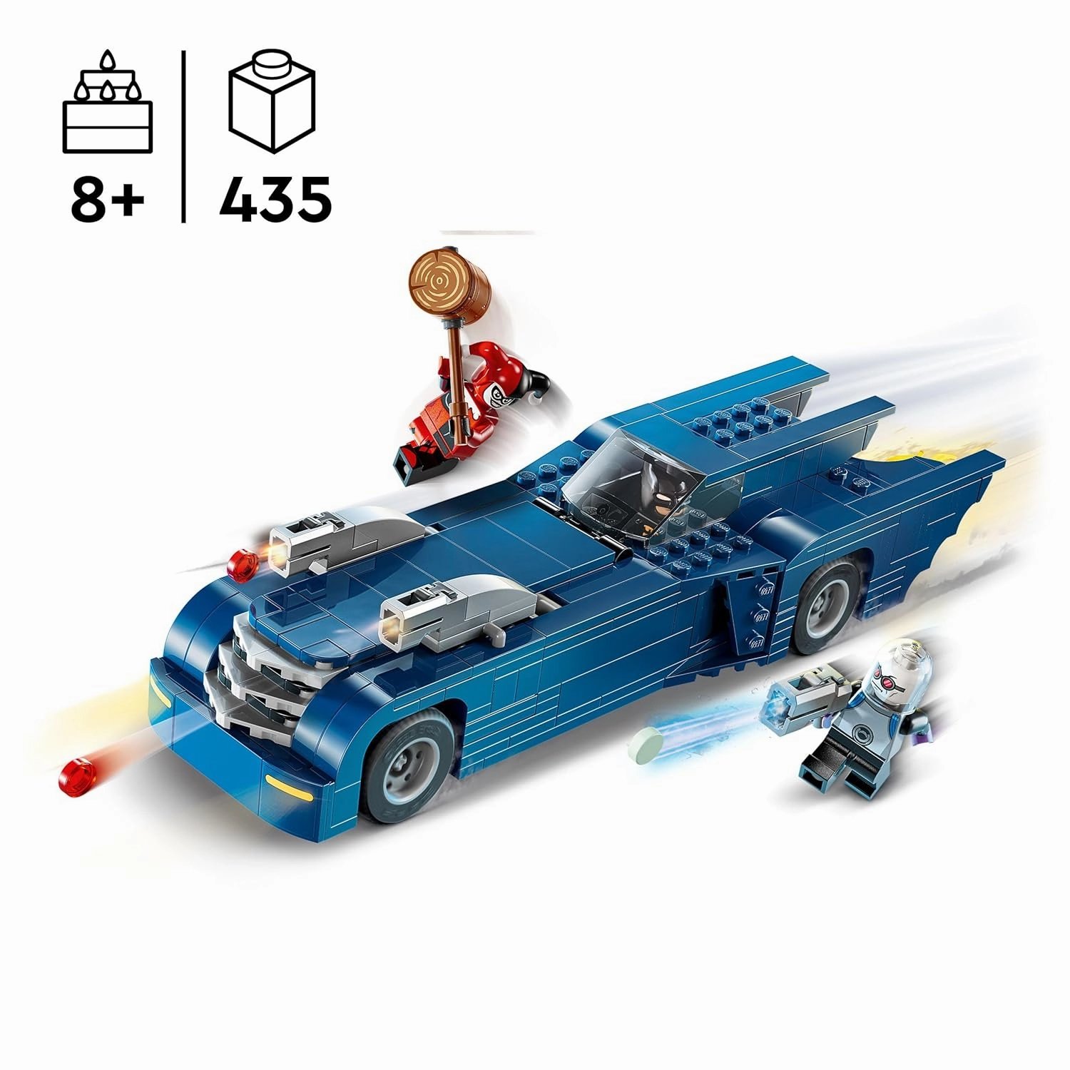 LEGO DC Batman with The Batmobile vs. Harley Quinn & Mr. Freeze Building Kit For Ages 8 