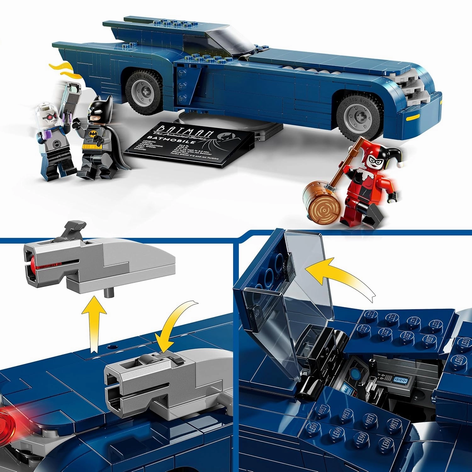 LEGO DC Batman with The Batmobile vs. Harley Quinn & Mr. Freeze Building Kit For Ages 8 