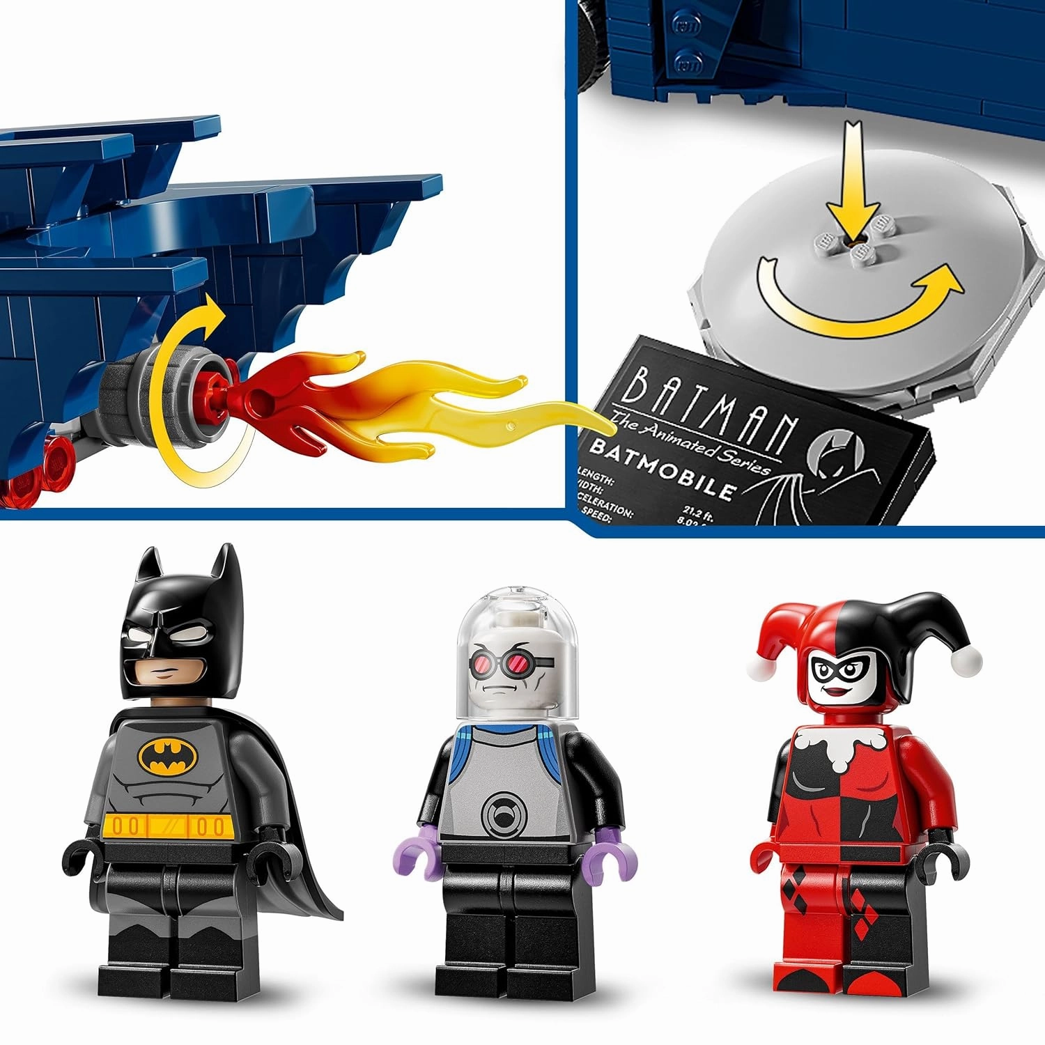 LEGO DC Batman with The Batmobile vs. Harley Quinn & Mr. Freeze Building Kit For Ages 8 