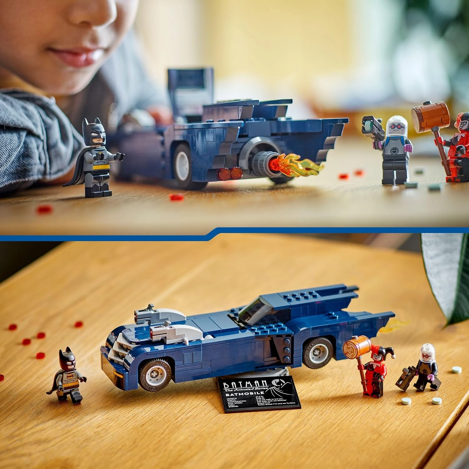 LEGO DC Batman with The Batmobile vs. Harley Quinn & Mr. Freeze Building Kit For Ages 8 