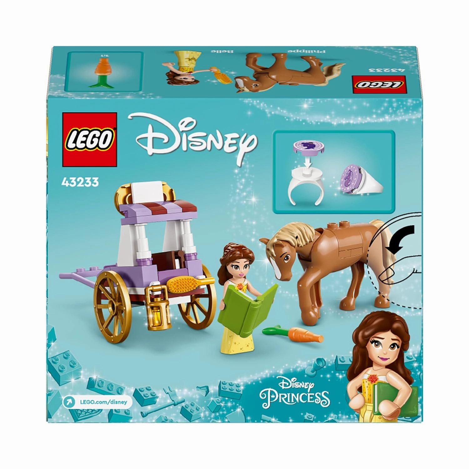 LEGO Disney Princess Belles Storytime Horse Carriage Building Kit for Ages 5 