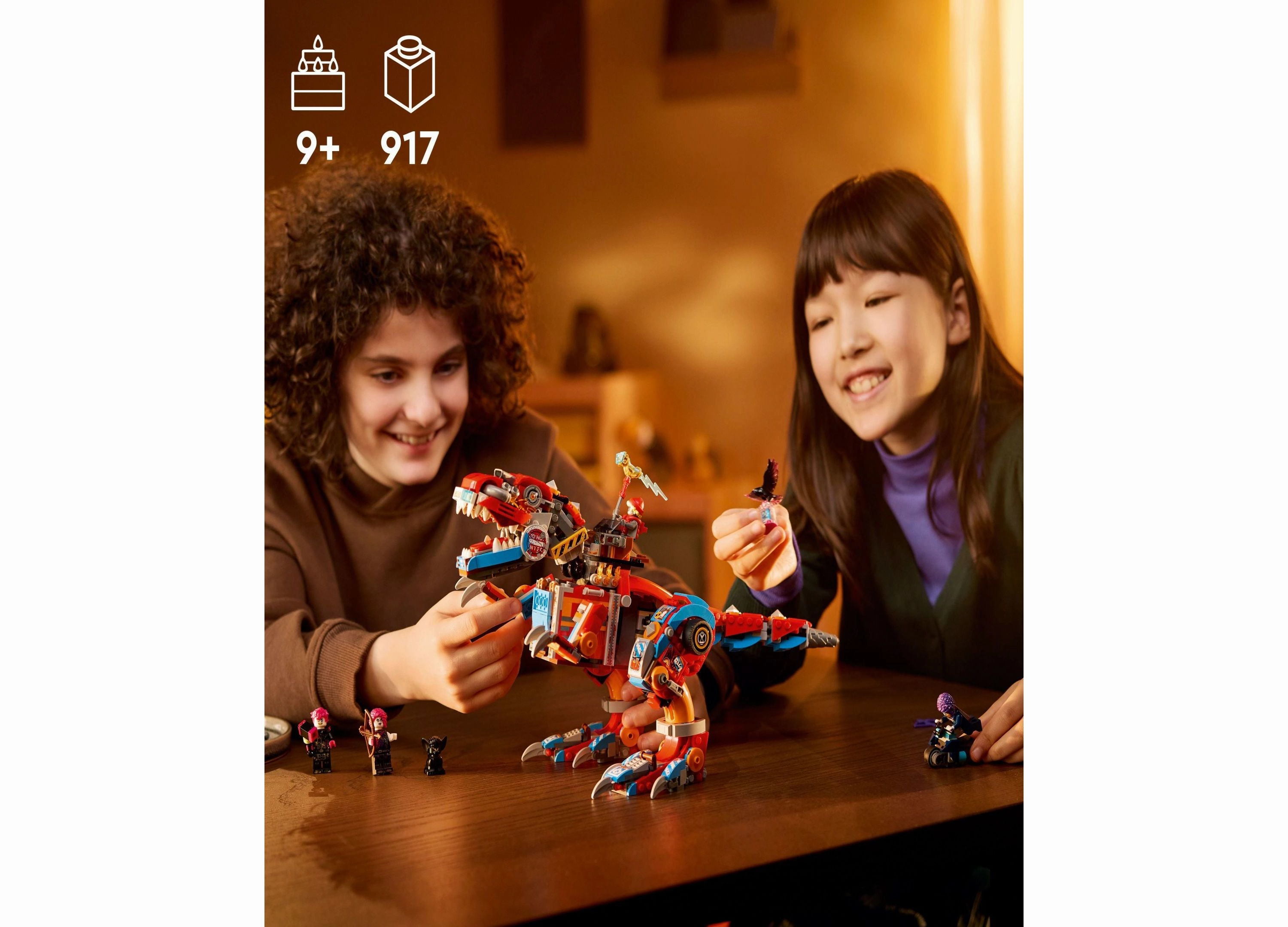 LEGO Dreamzzz Coopers Robot Dinosaur C-Rex Building Set 71484, 917 Pieces