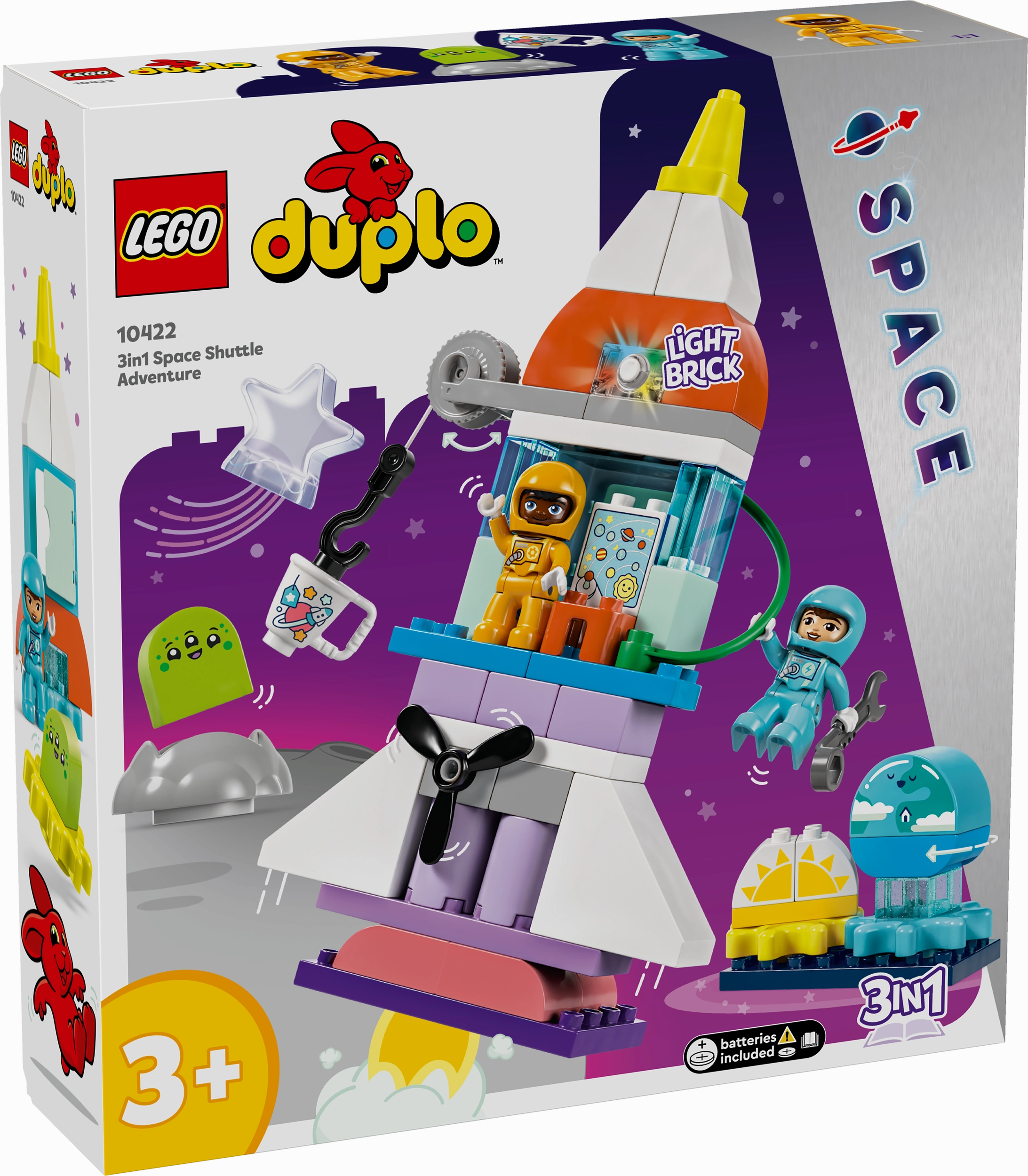Lego Duplo 10422 3 in 1 Space Shuttle Adventure for Toddlers Ages 3 