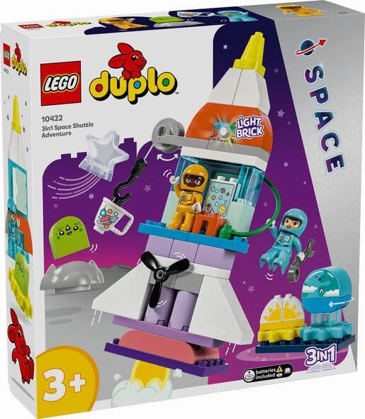Lego Duplo 10422 3 in 1 Space Shuttle Adventure for Toddlers Ages 3 
