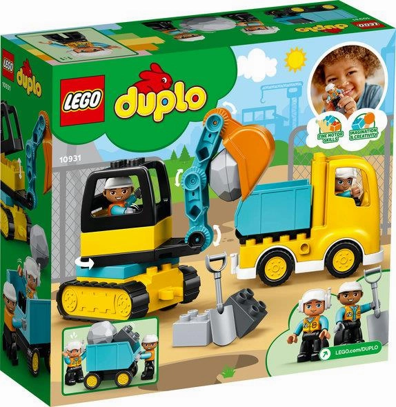 Lego Duplo 10931 Truck and Tracked Excavator for Toddlers Ages 2 & Up
