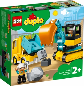 Lego Duplo 10931 Truck and Tracked Excavator for Toddlers Ages 2 & Up