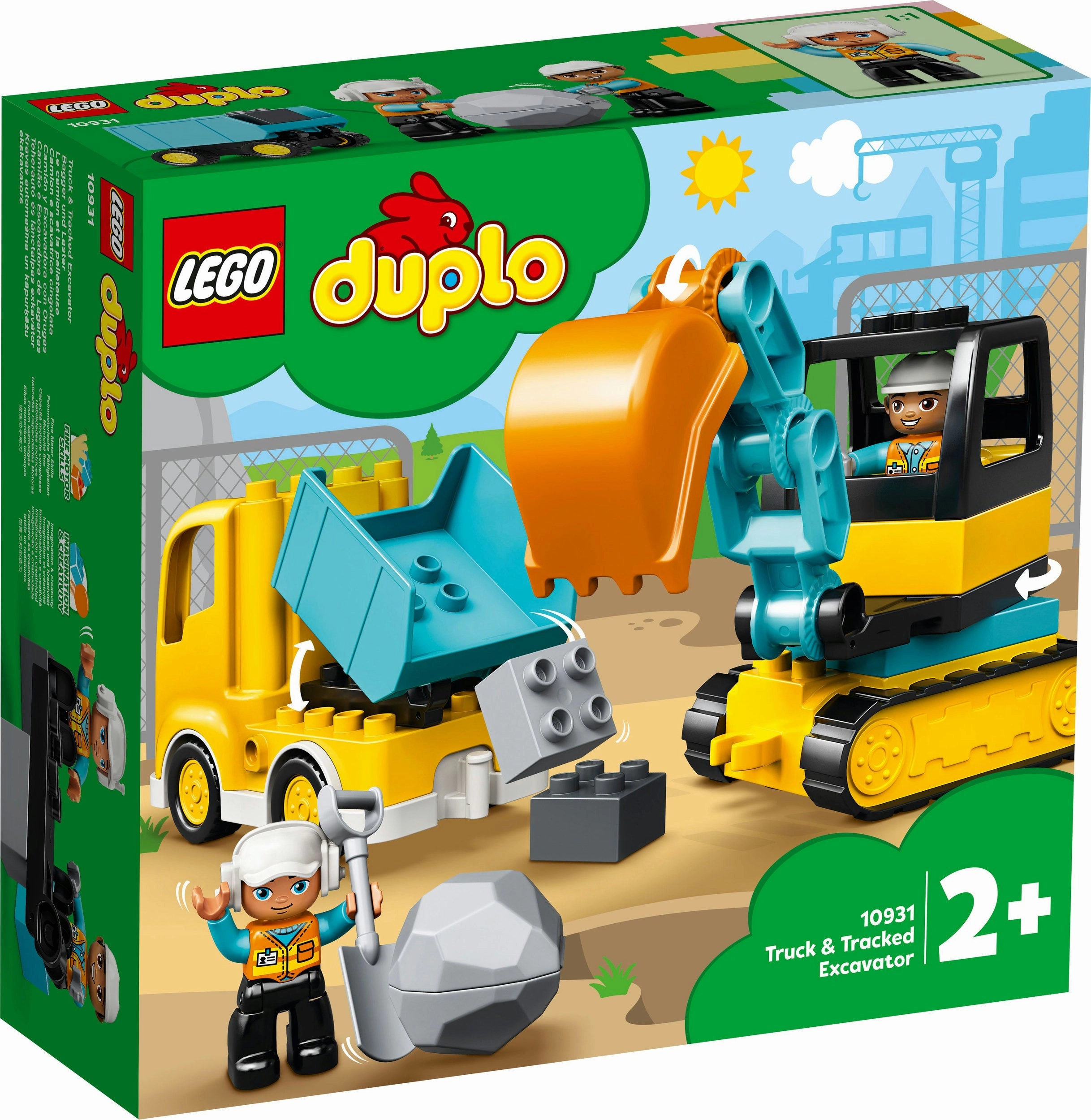 Lego Duplo 10931 Truck and Tracked Excavator for Toddlers Ages 2 & Up