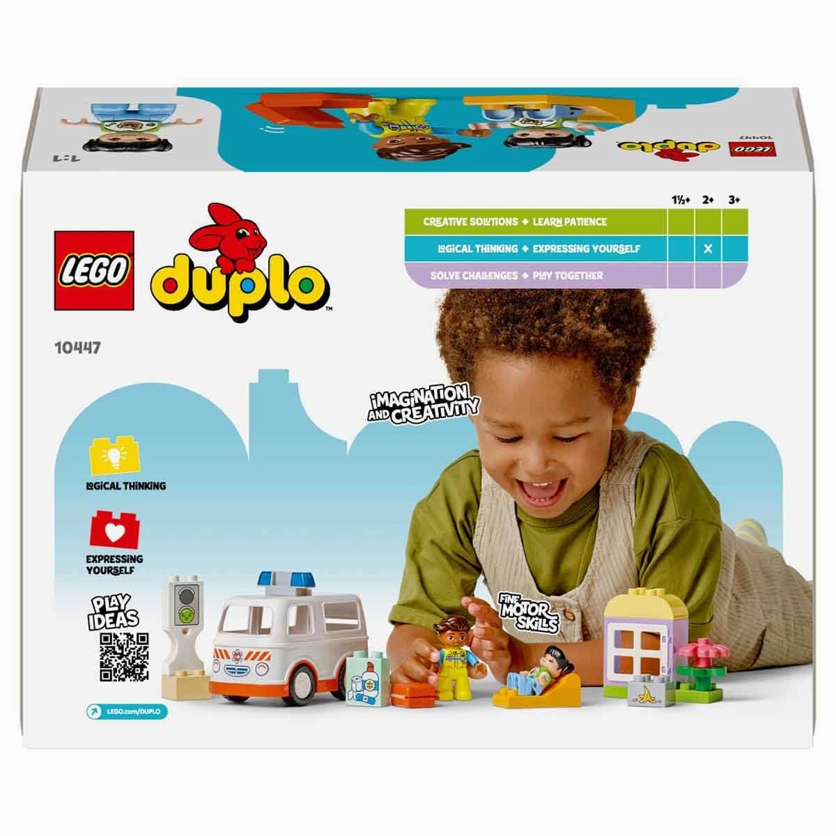 LEGO DUPLO Ambulance & Driver Set Building Kit For Ages 2 