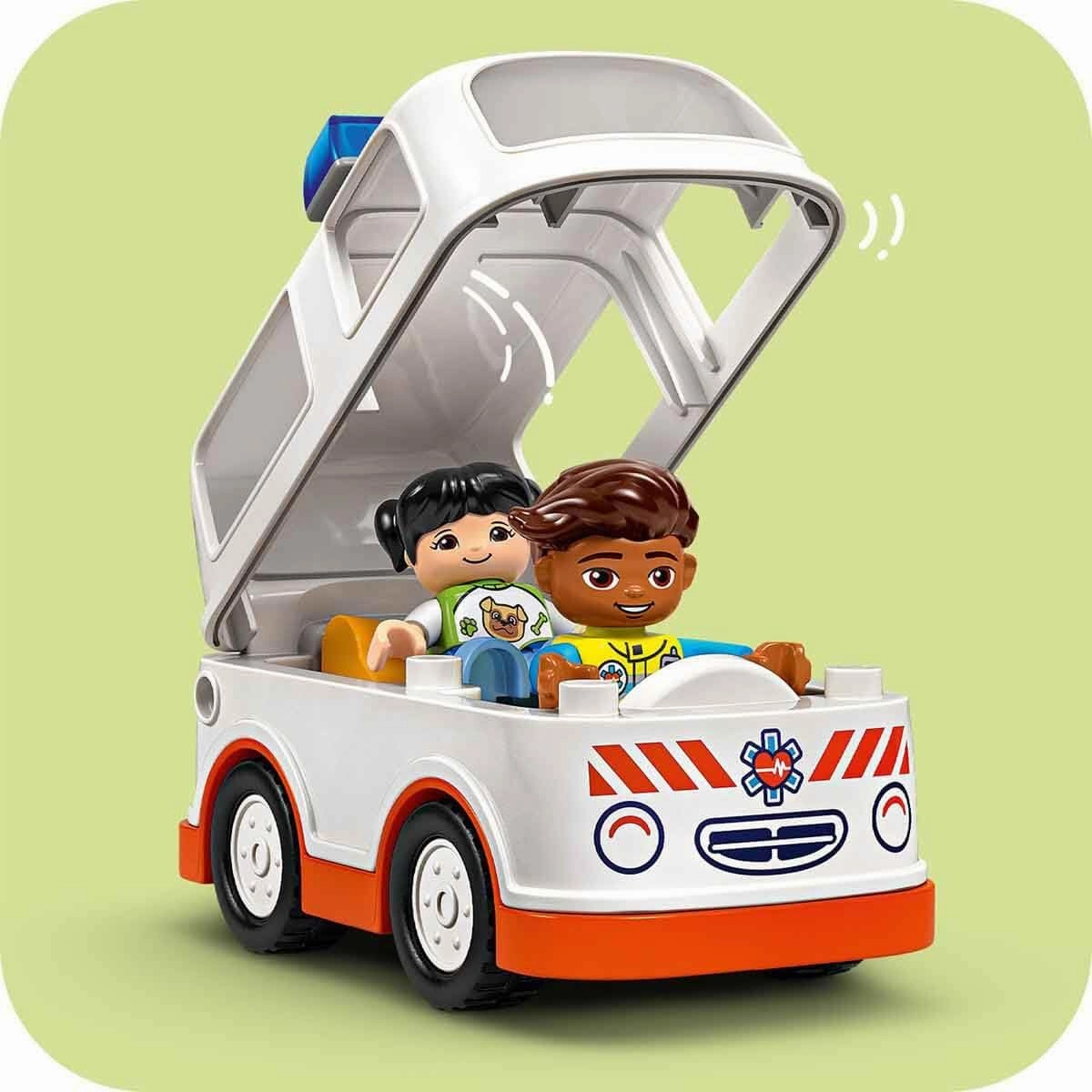 LEGO DUPLO Ambulance & Driver Set Building Kit For Ages 2 