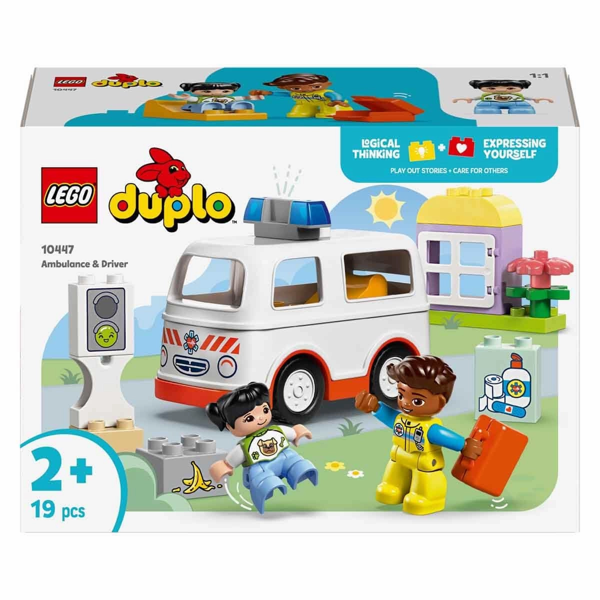 LEGO DUPLO Ambulance & Driver Set Building Kit For Ages 2 