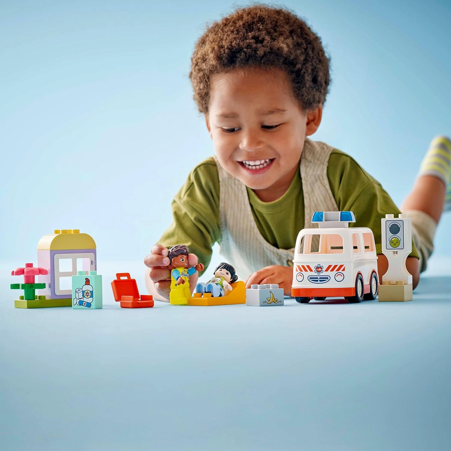 LEGO DUPLO Ambulance & Driver Set Building Kit For Ages 2 