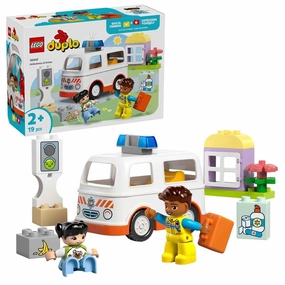 LEGO DUPLO Ambulance & Driver Set Building Kit For Ages 2 
