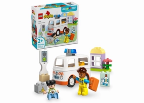 LEGO DUPLO Town Ambulance Adventure Building Set 10447, 19 Pieces