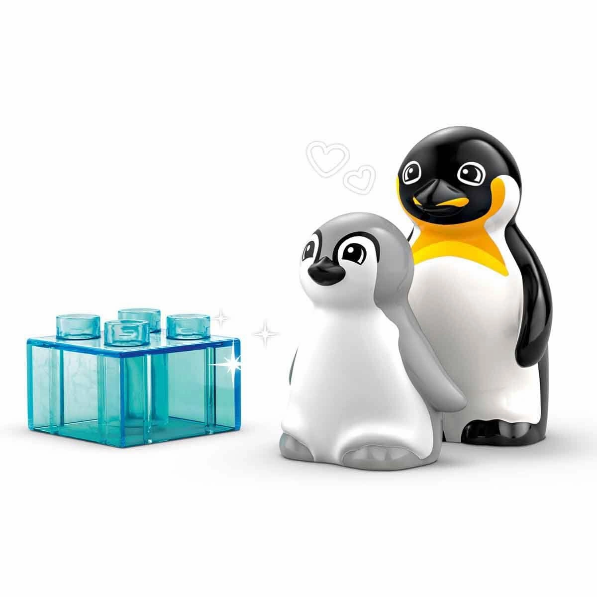 LEGO DUPLO Town Wild Animal Families: Penguins & Lions Set Building Kit For Ages 2 