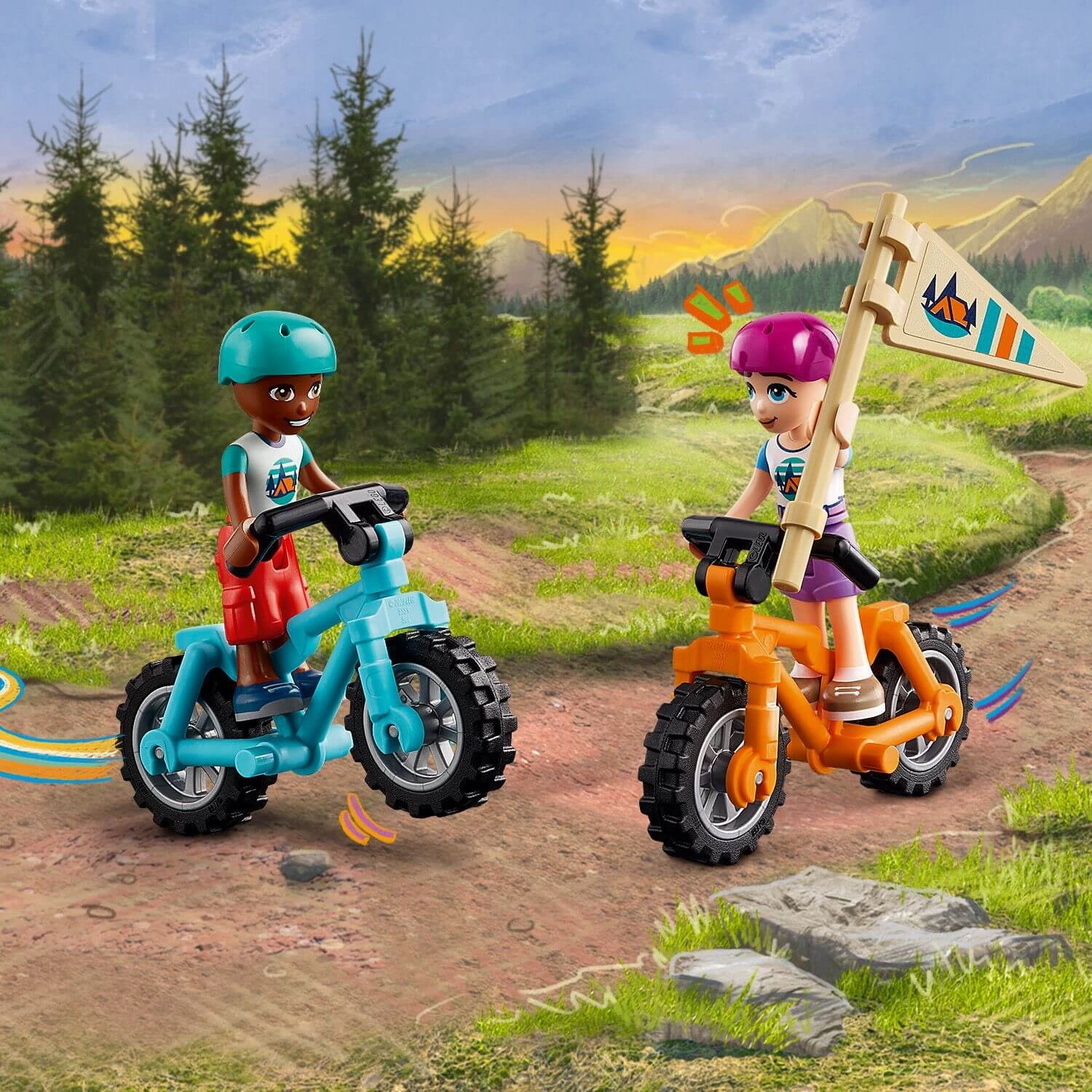 Lego Friends 42624 Adventure Camp Cosy Cabins Playset for Ages 7 & Up
