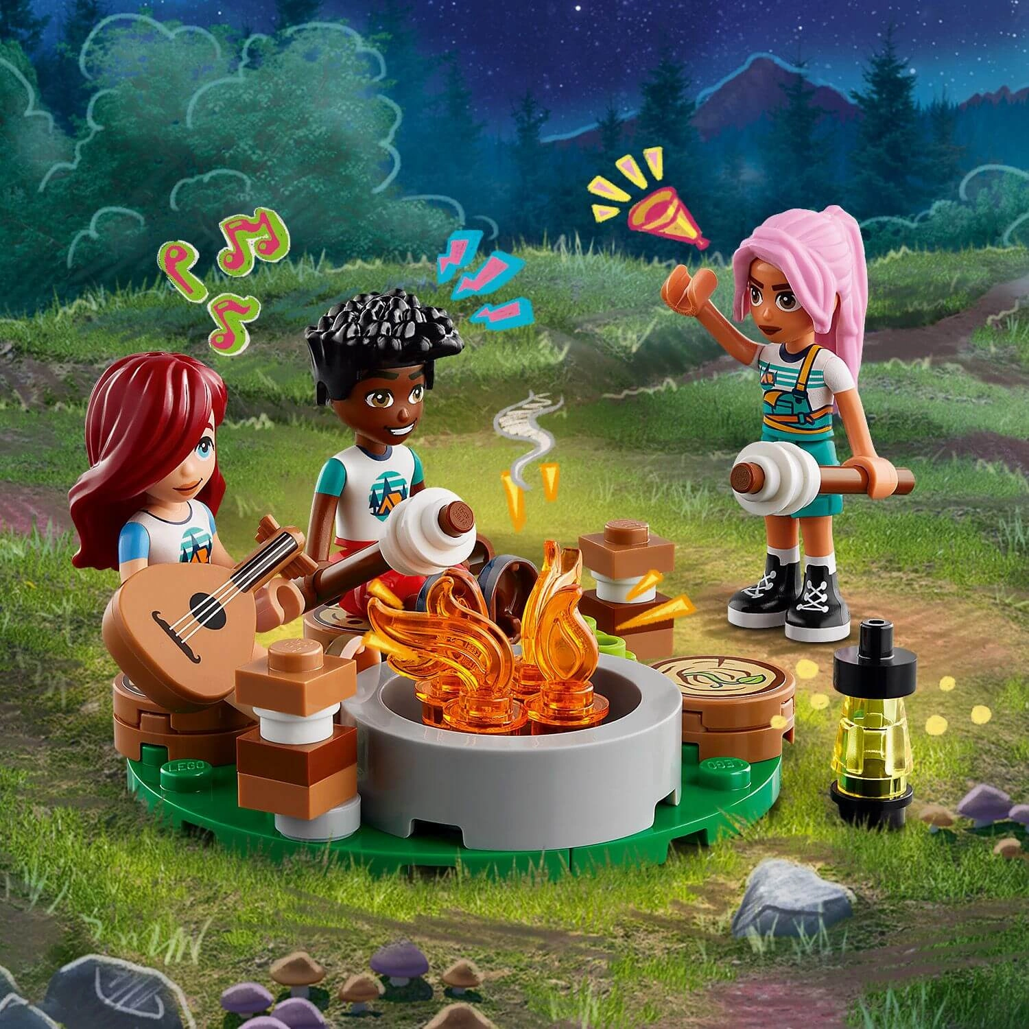 Lego Friends 42624 Adventure Camp Cosy Cabins Playset for Ages 7 & Up