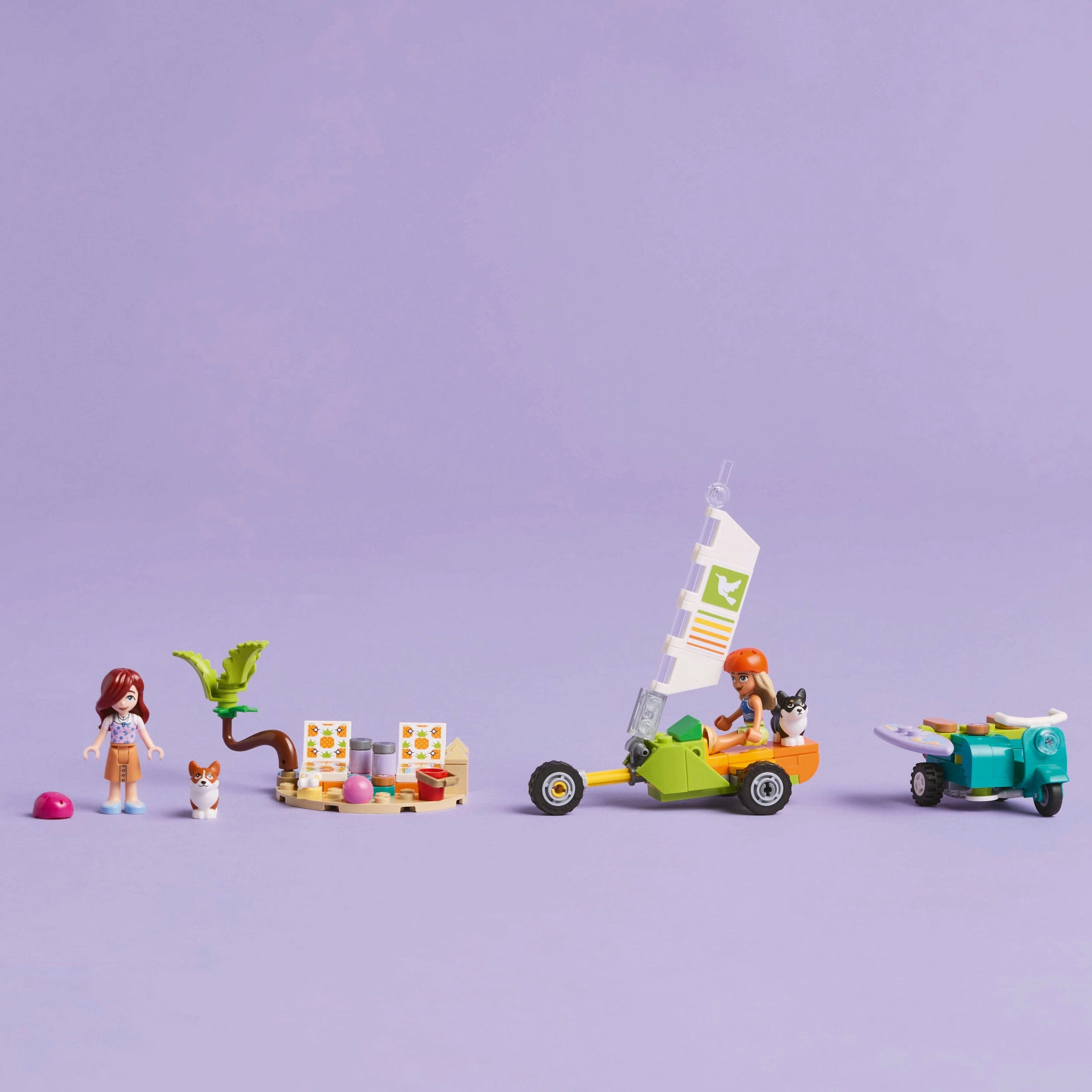 Lego Friends 42641 Surfing Dogs & Scooter Adventure Playset for Age 6 