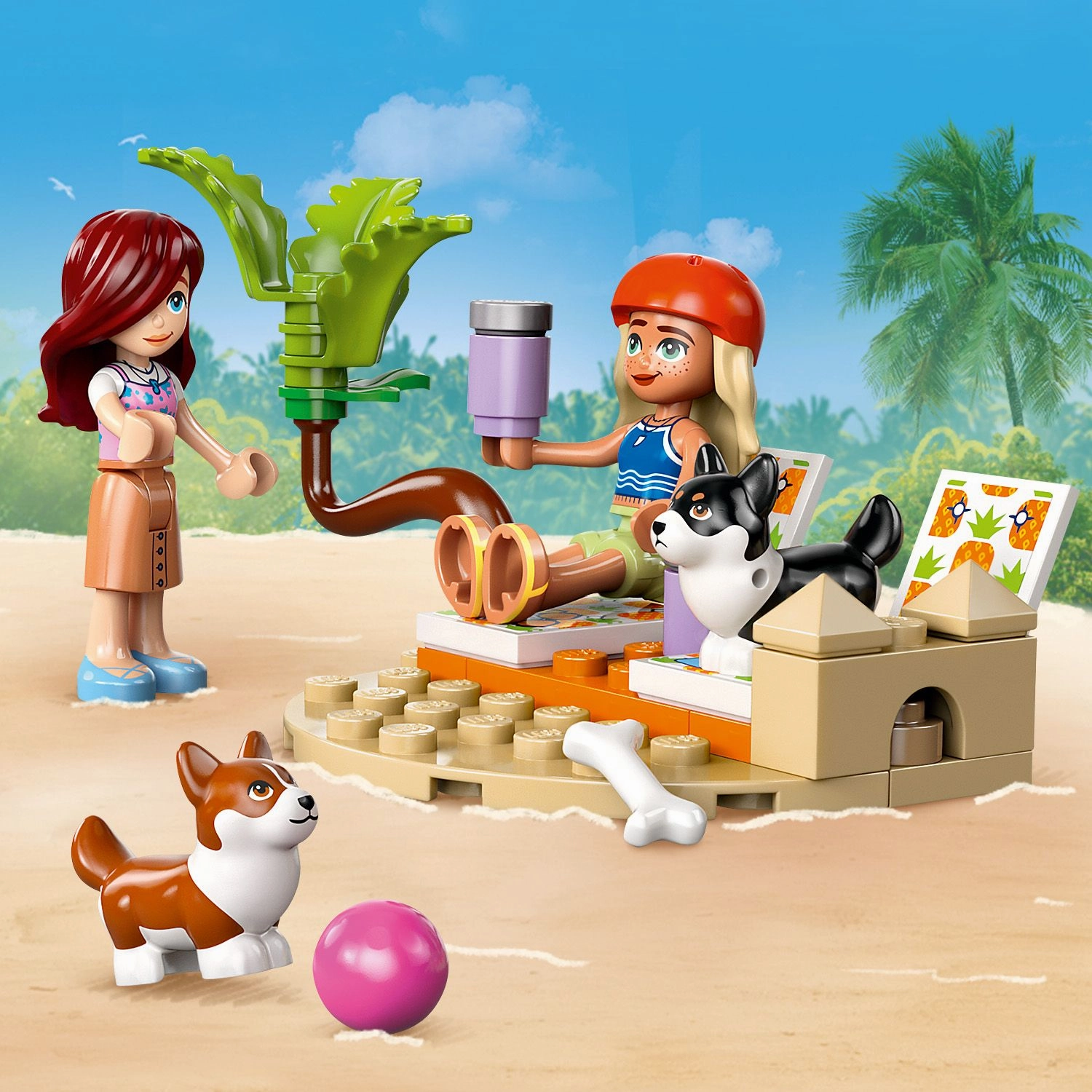 Lego Friends 42641 Surfing Dogs & Scooter Adventure Playset for Age 6 