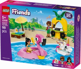 Lego Friends 42658 Unicorn & Flamingo Pool Party Set for Ages 5 and Up