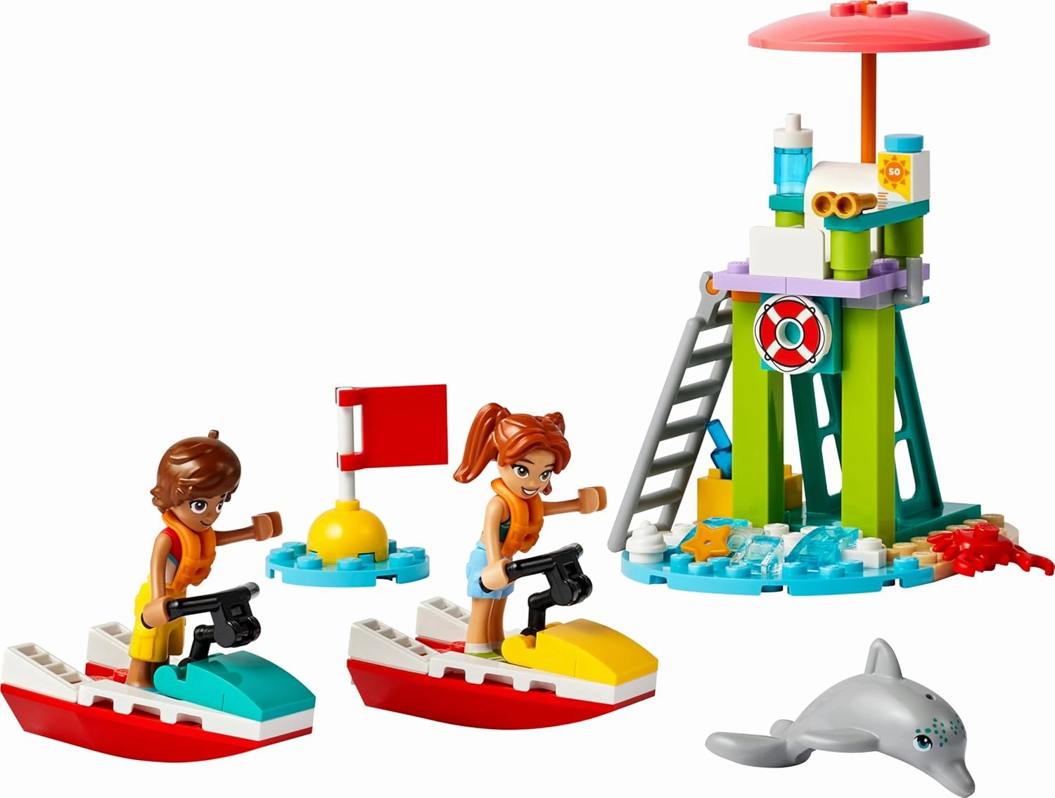 LEGO Friends Beach Water Scooter Lifeguard Toy Playset Kit for Ages 5 
