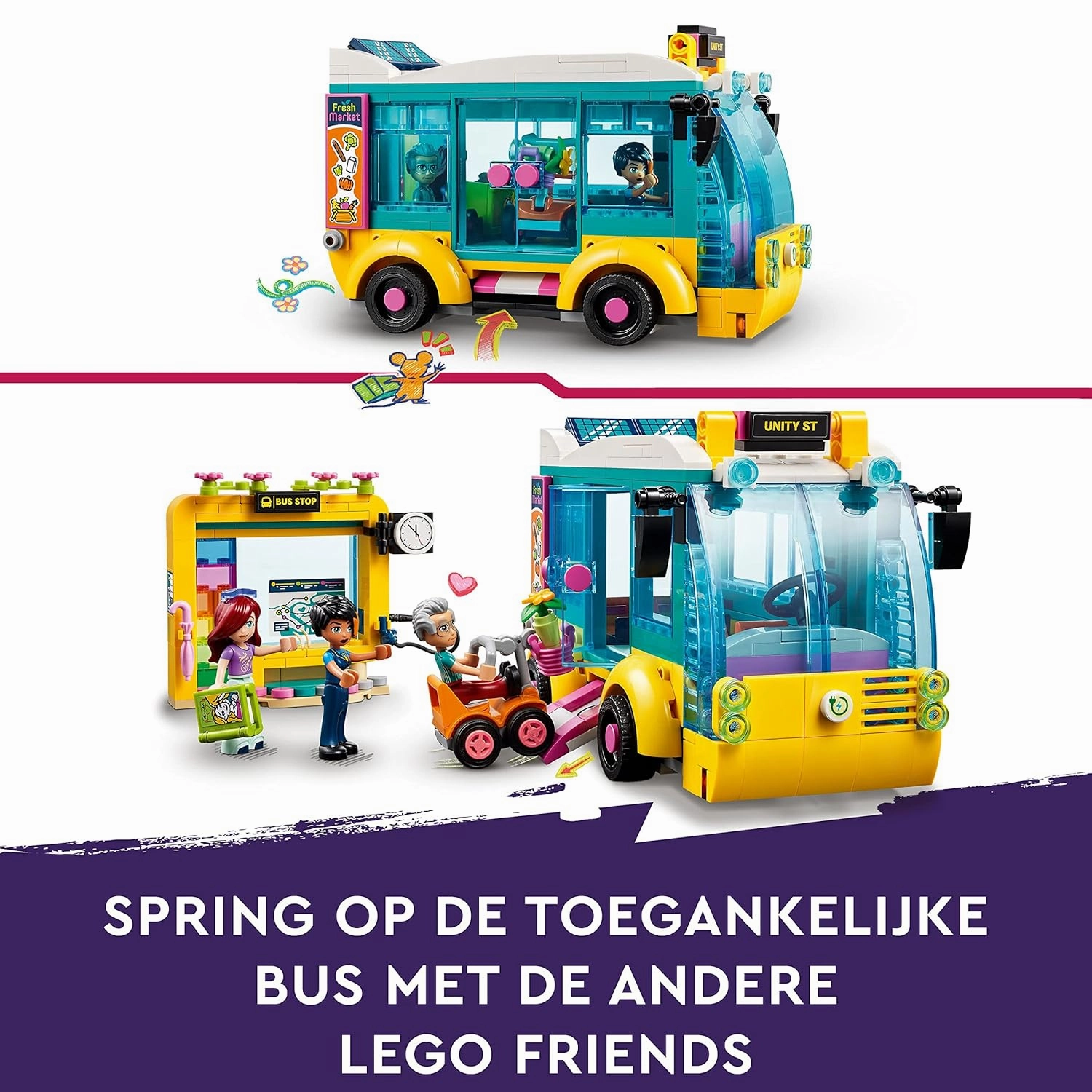 LEGO Friends Heartlake City Bus Building Kit For Ages 7 