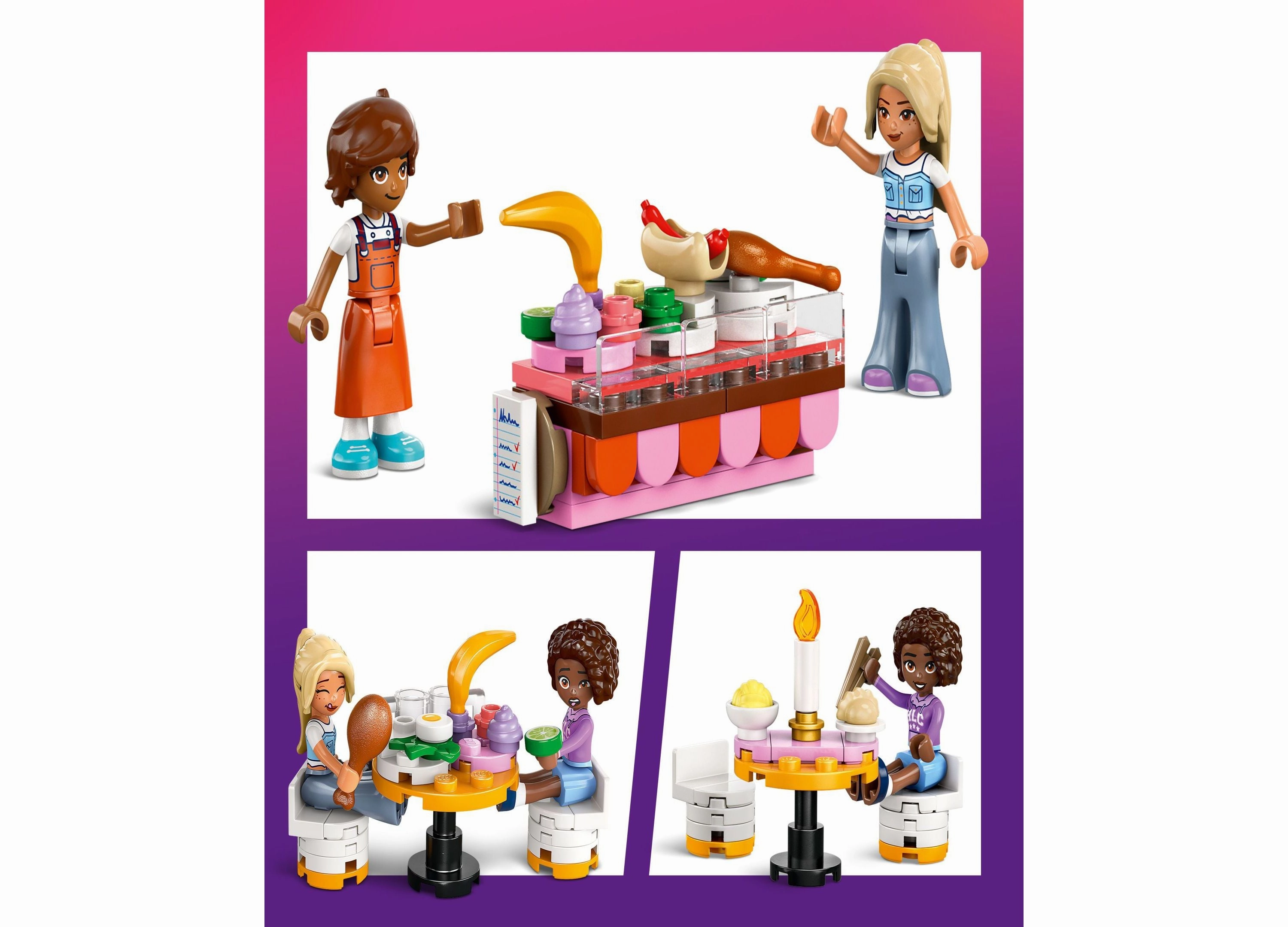 LEGO Friends Restaurant and Cooking School Building Set 42655, 896 Pieces