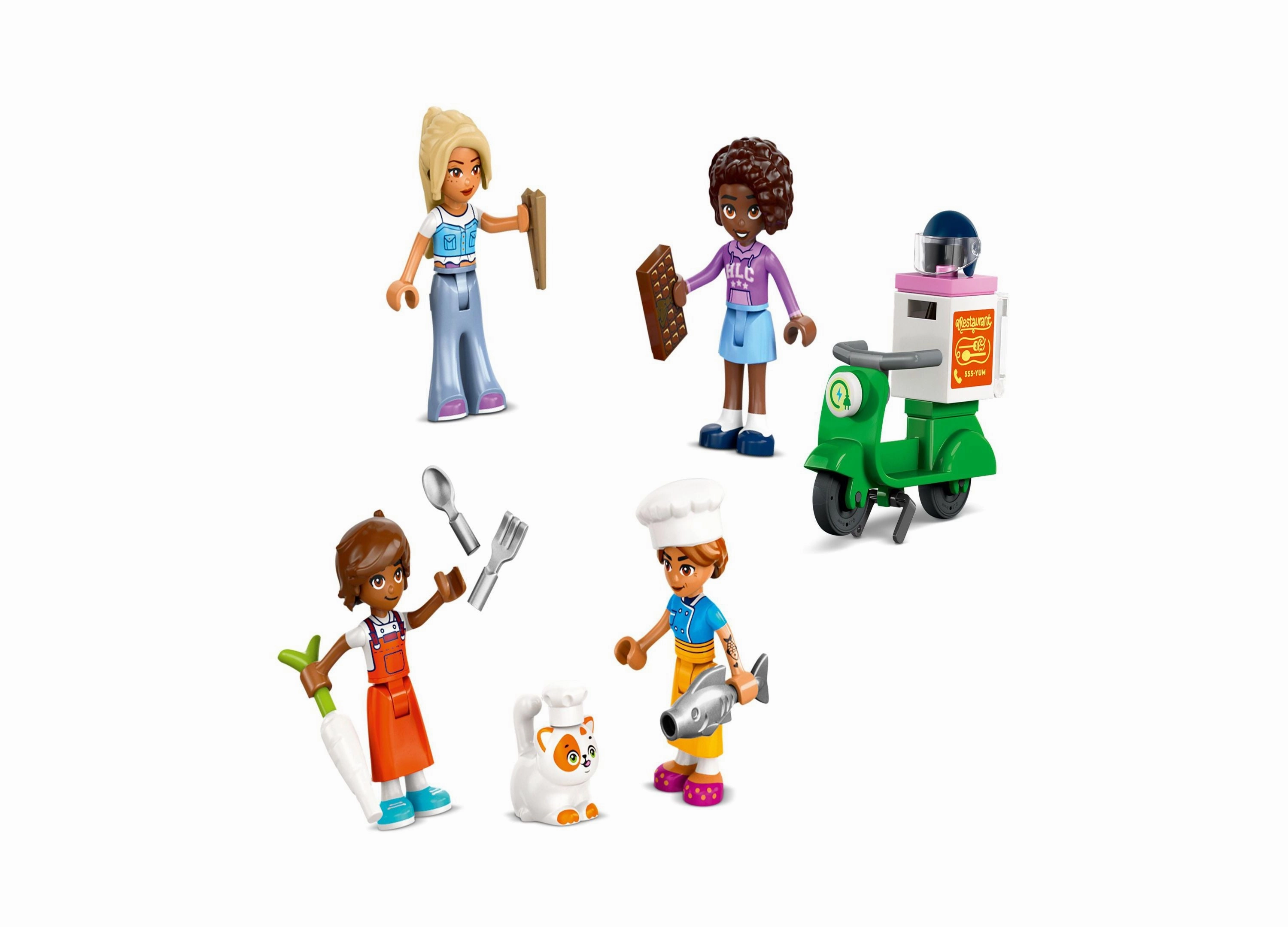LEGO Friends Restaurant and Cooking School Building Set 42655, 896 Pieces