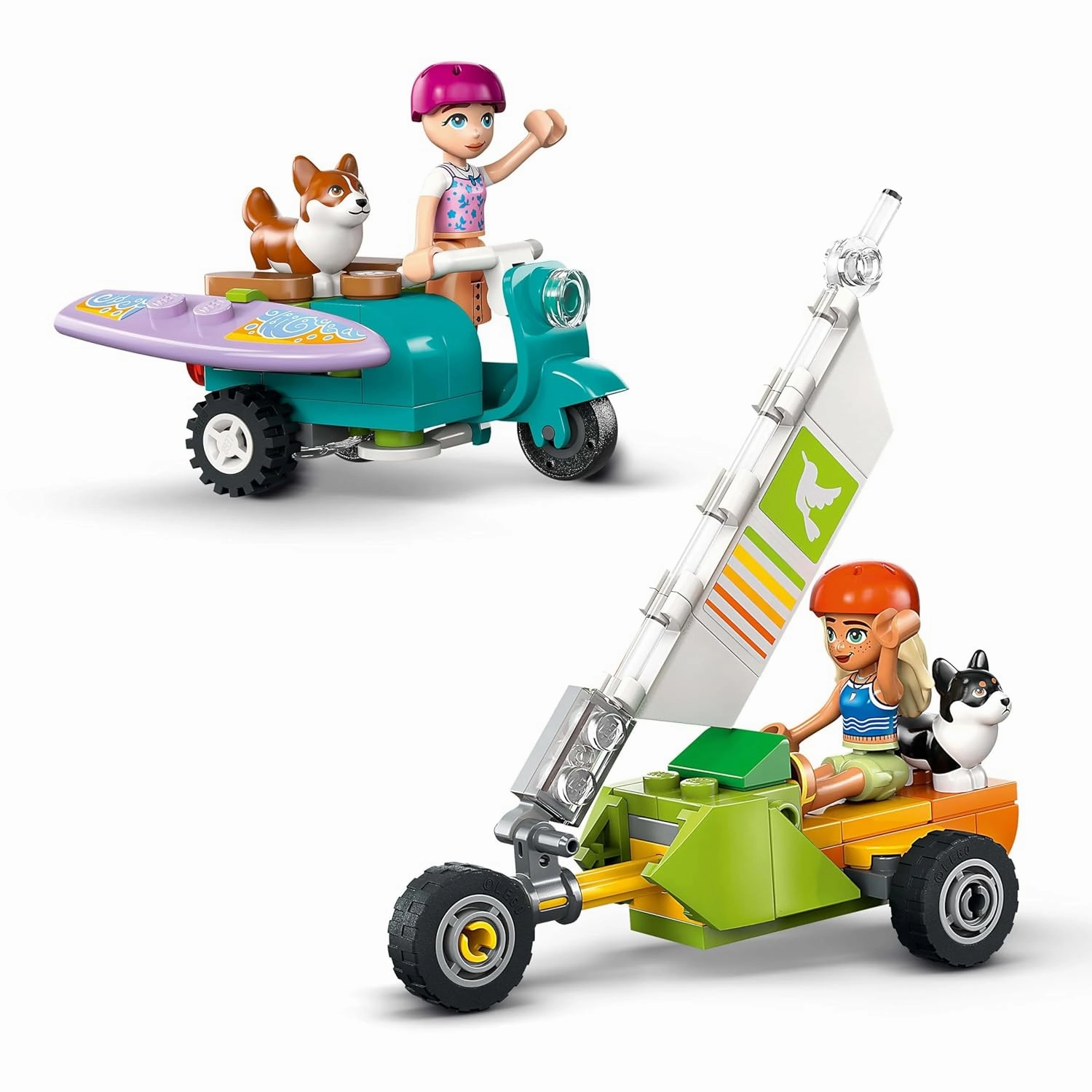 LEGO Friends Surfing Dogs and Scooter Adventure Building Kit For Ages 6 