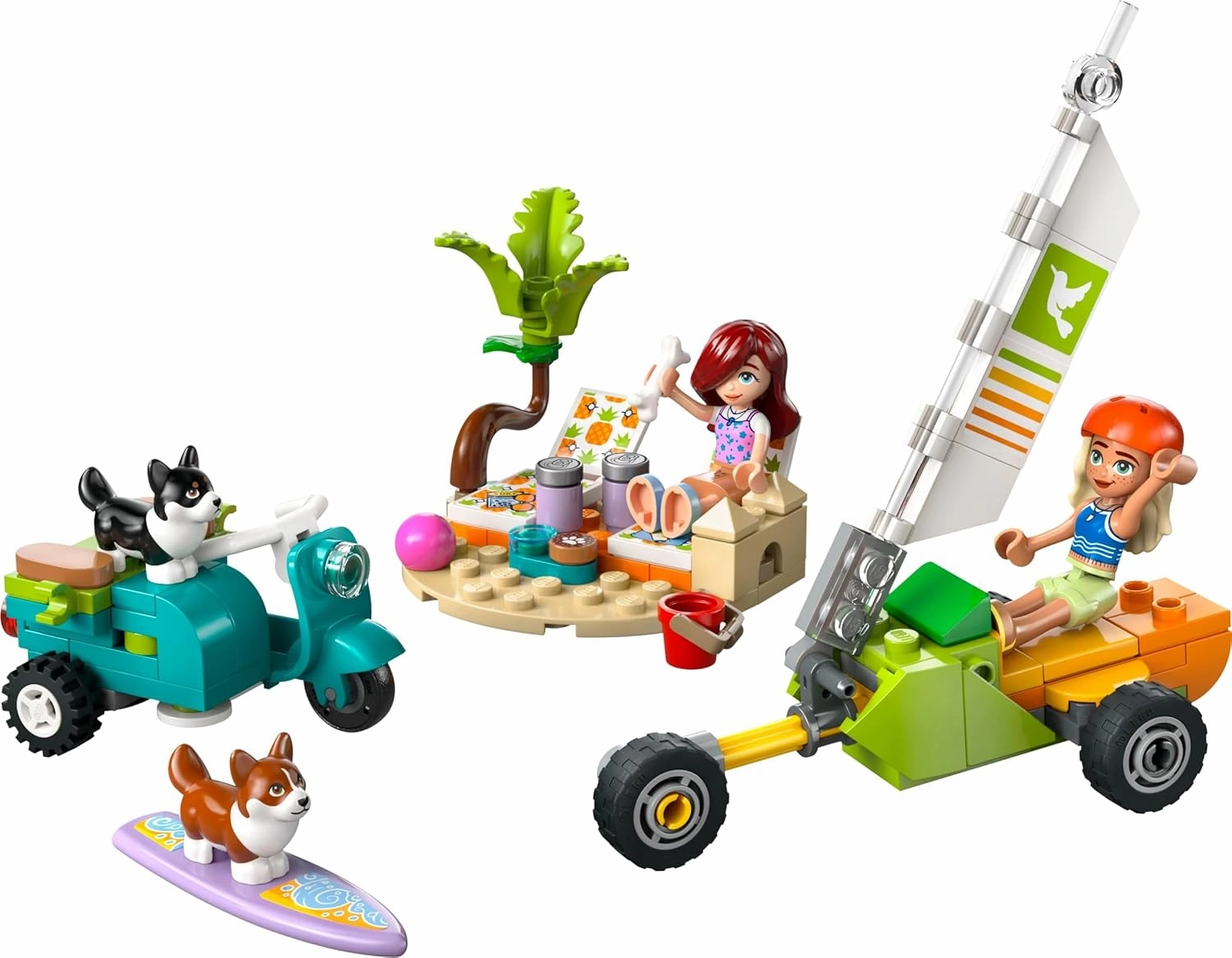 LEGO Friends Surfing Dogs and Scooter Adventure Building Kit For Ages 6 