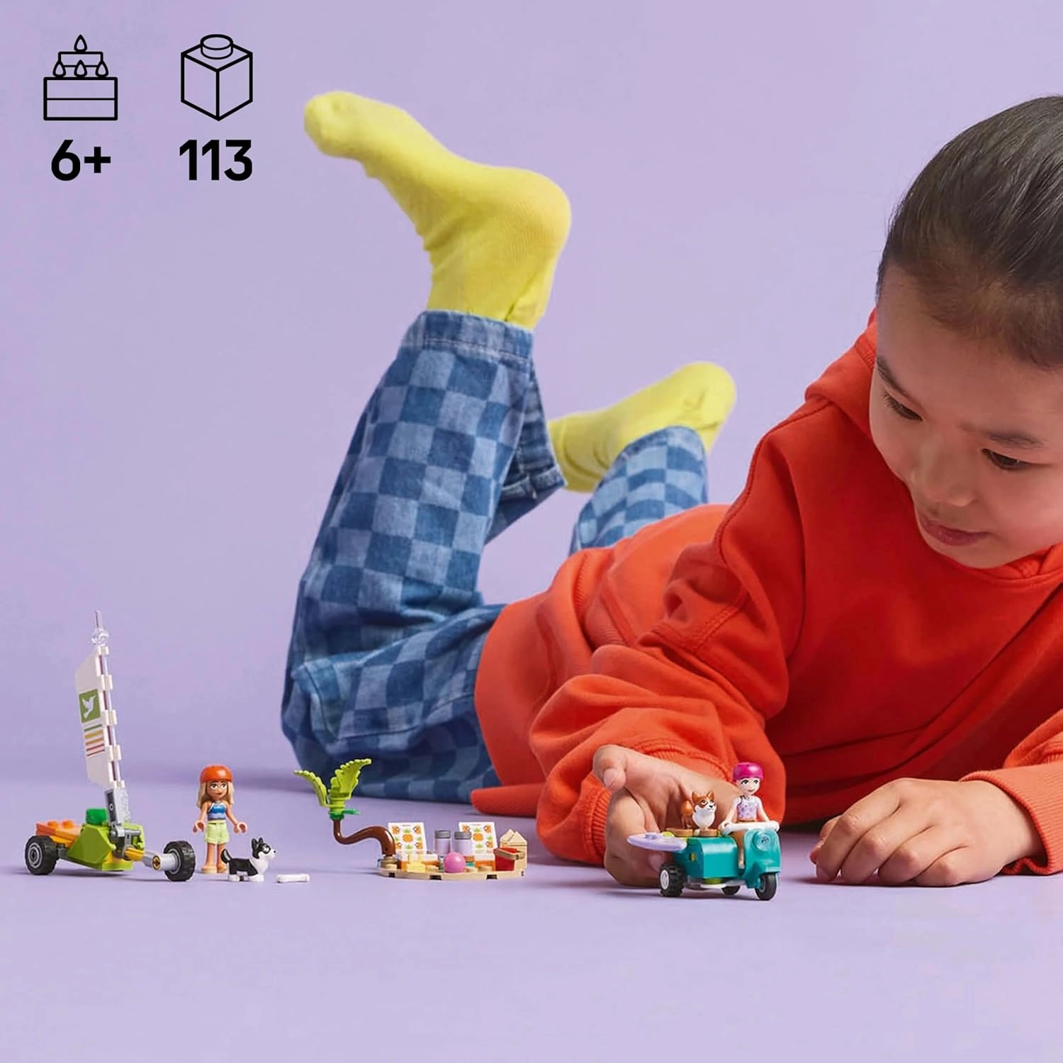 LEGO Friends Surfing Dogs and Scooter Adventure Building Kit For Ages 6 