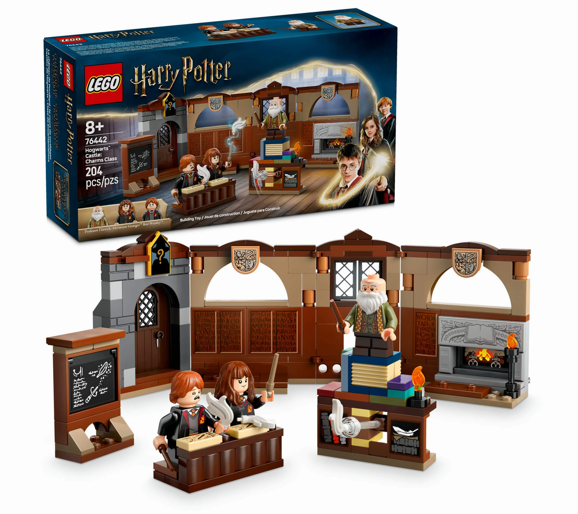 LEGO Harry Potter Hogwarts Castle Charms Class Set, Wizard Toy for Kids 76442