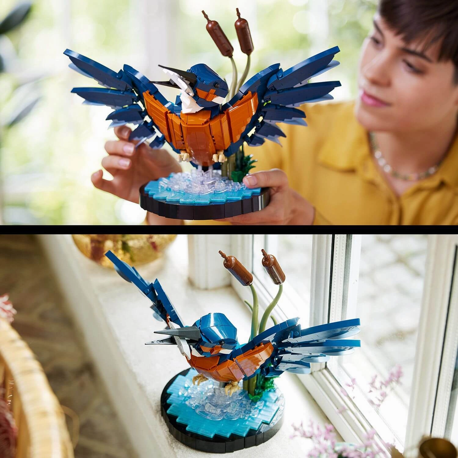Lego Icons 10331 Kingfisher Bird Model Set for Adults Ages 18 and Up