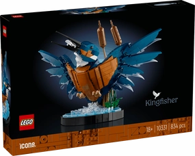 Lego Icons 10331 Kingfisher Bird Model Set for Adults Ages 18 and Up
