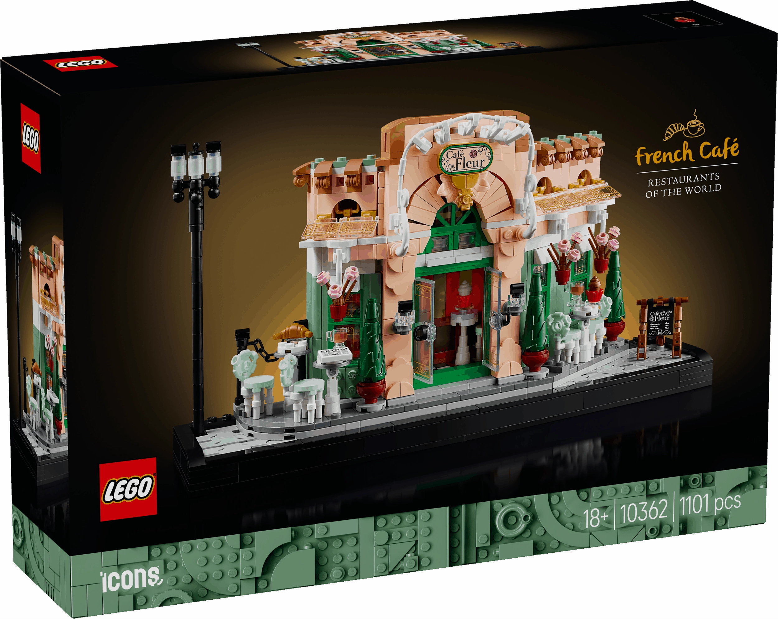 Lego Icons 10362 French Cafe Building Set for Adults Ages 18 and Up