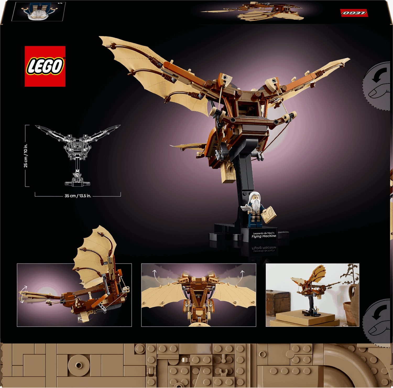 Lego Icons 10363 Leonardo da Vinci's Flying Machine for Adults Age 18 