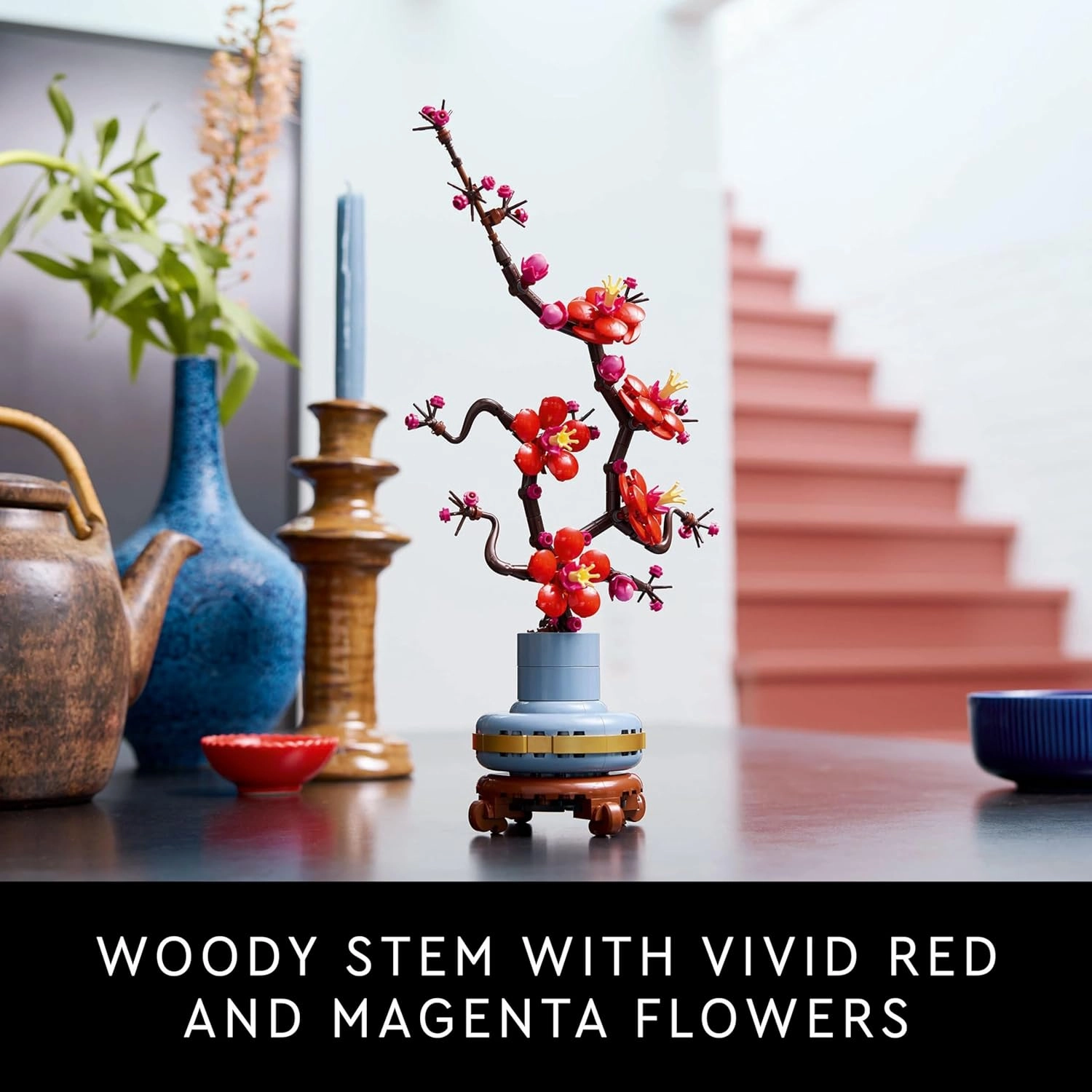 LEGO Icons Plum Blossom Flower Decor Building Kit For Ages 18 