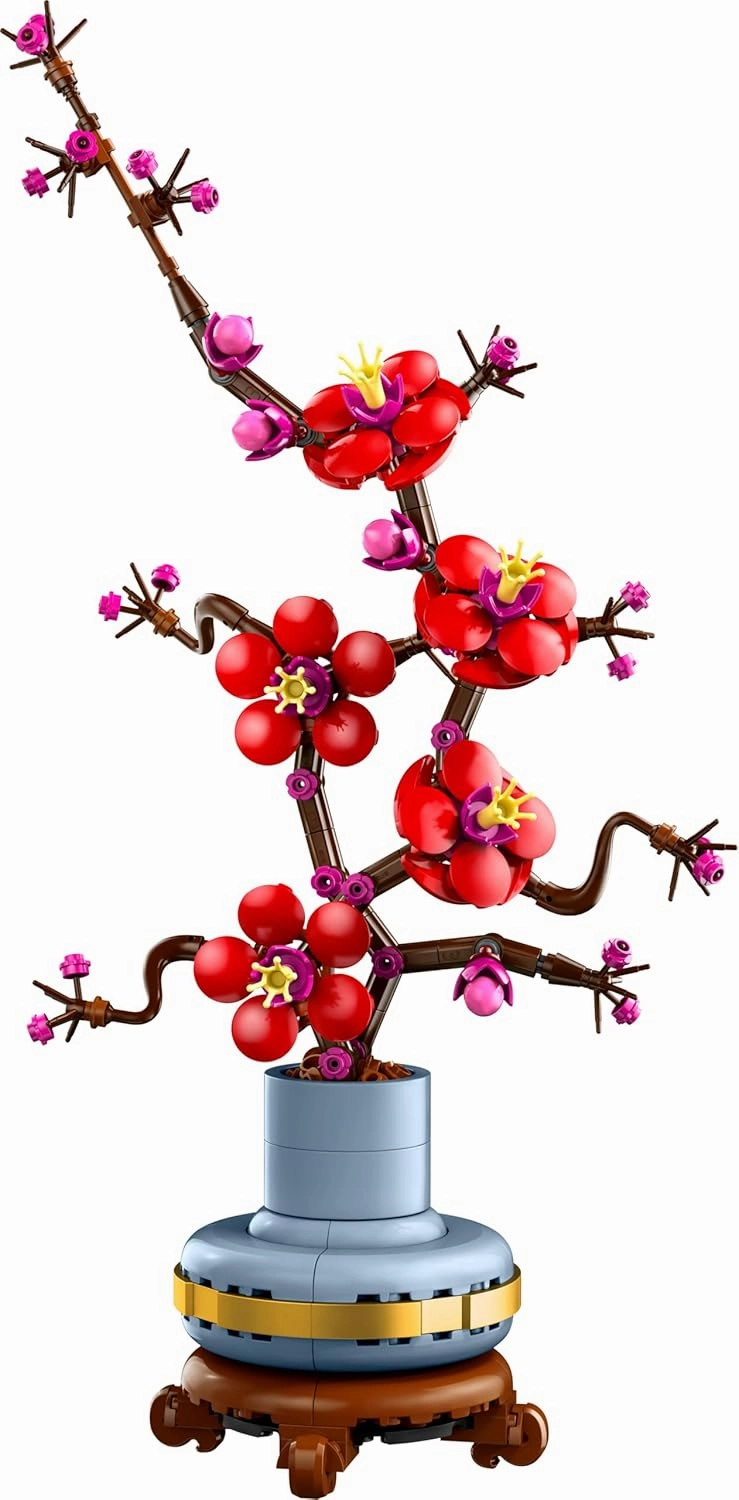 LEGO Icons Plum Blossom Flower Decor Building Kit For Ages 18 
