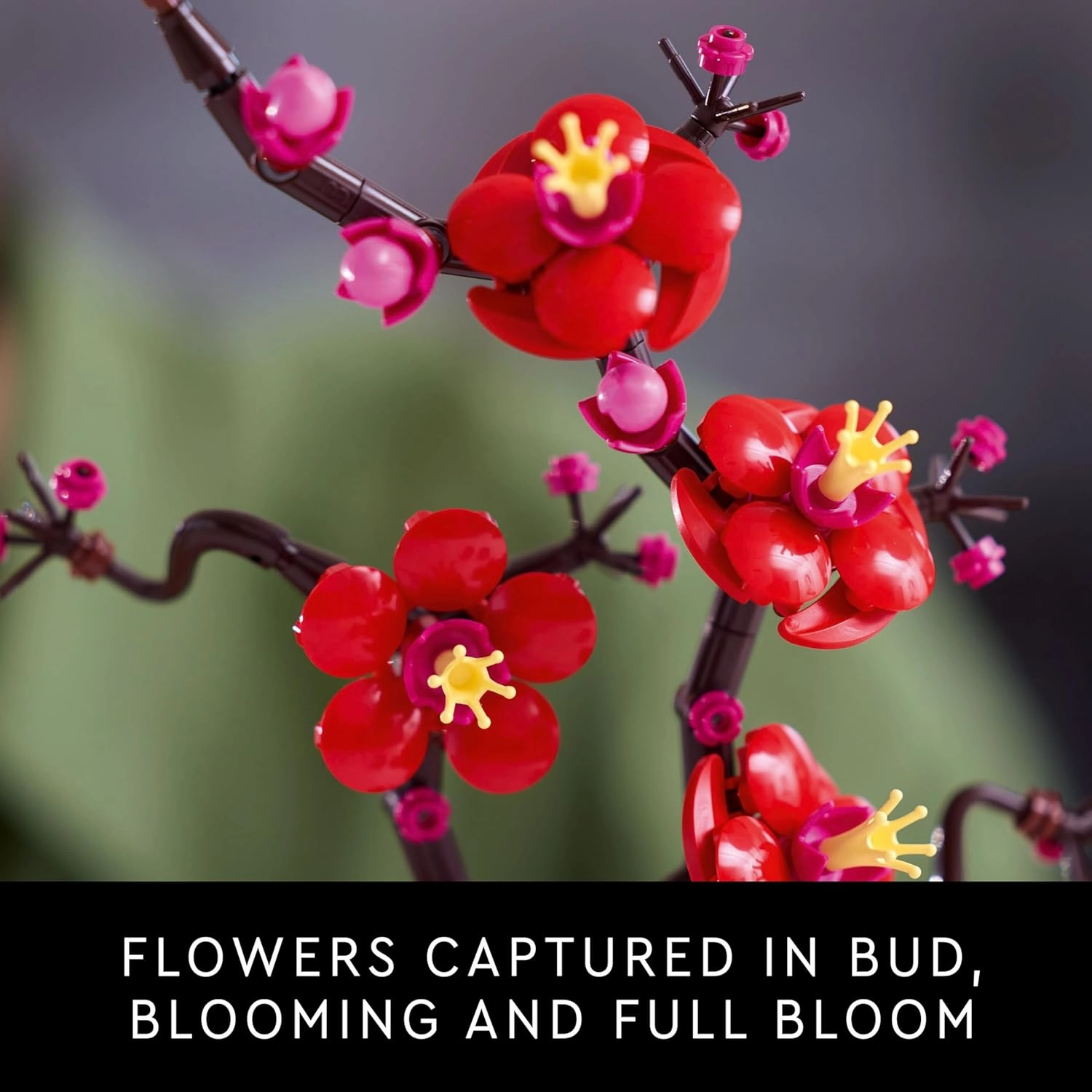 LEGO Icons Plum Blossom Flower Decor Building Kit For Ages 18 