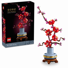 LEGO Icons Plum Blossom Flower Decor Building Kit For Ages 18 