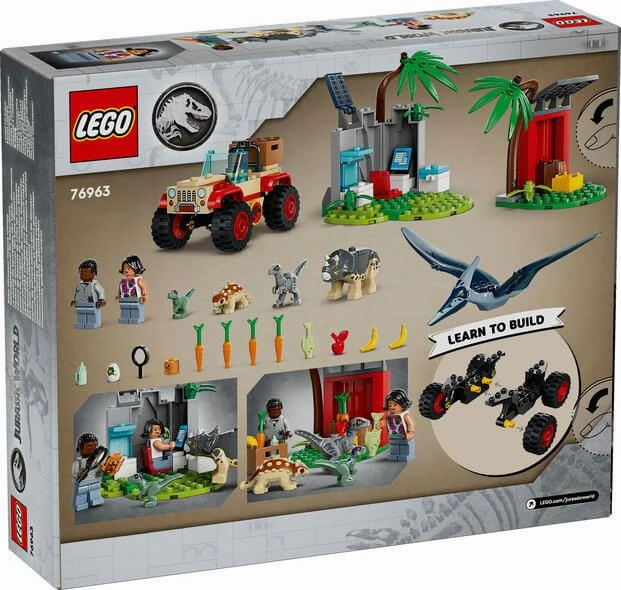 Lego Jurassic World 76963 Baby Dinosaur Rescue Center for Ages 4 & Up