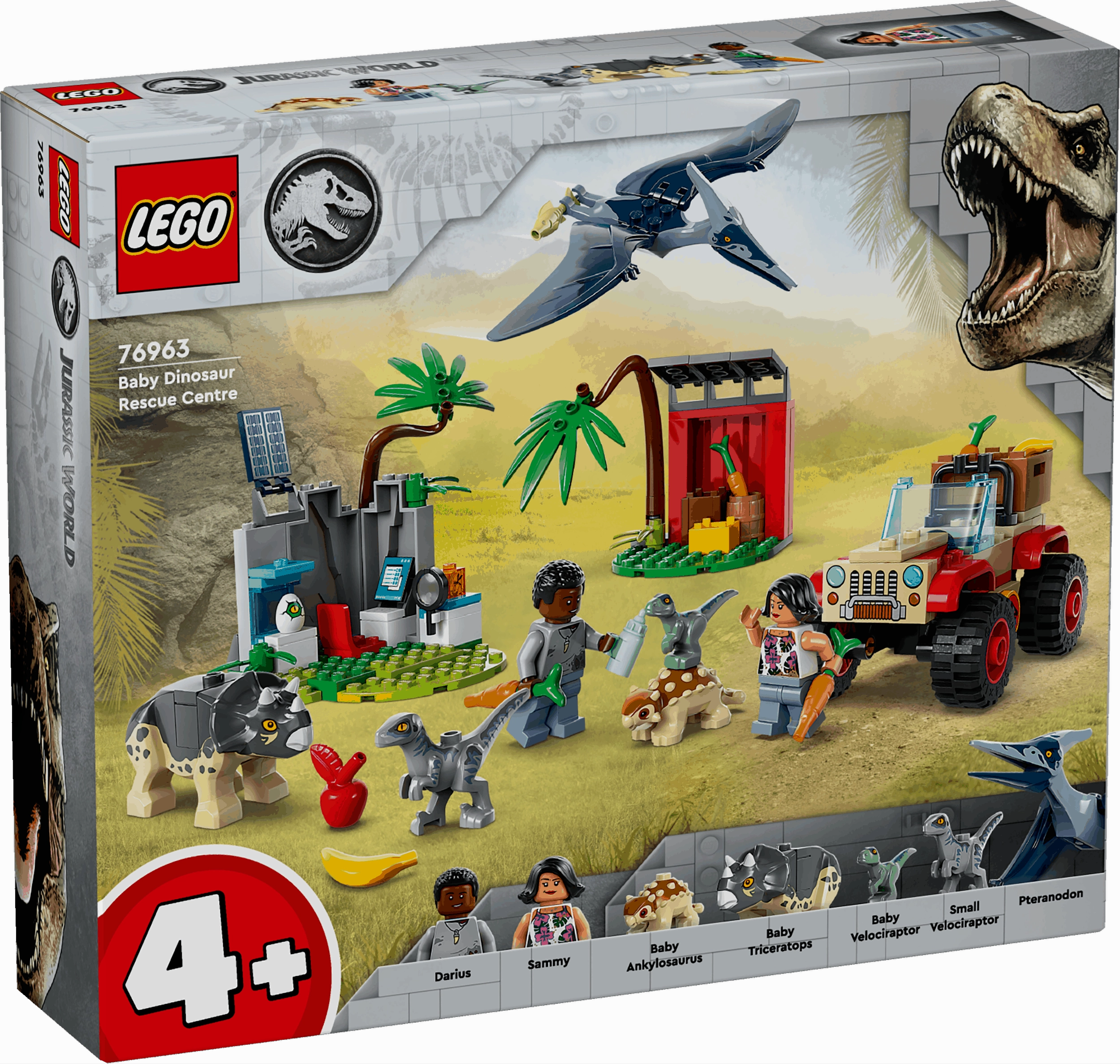 Lego Jurassic World 76963 Baby Dinosaur Rescue Center for Ages 4 & Up