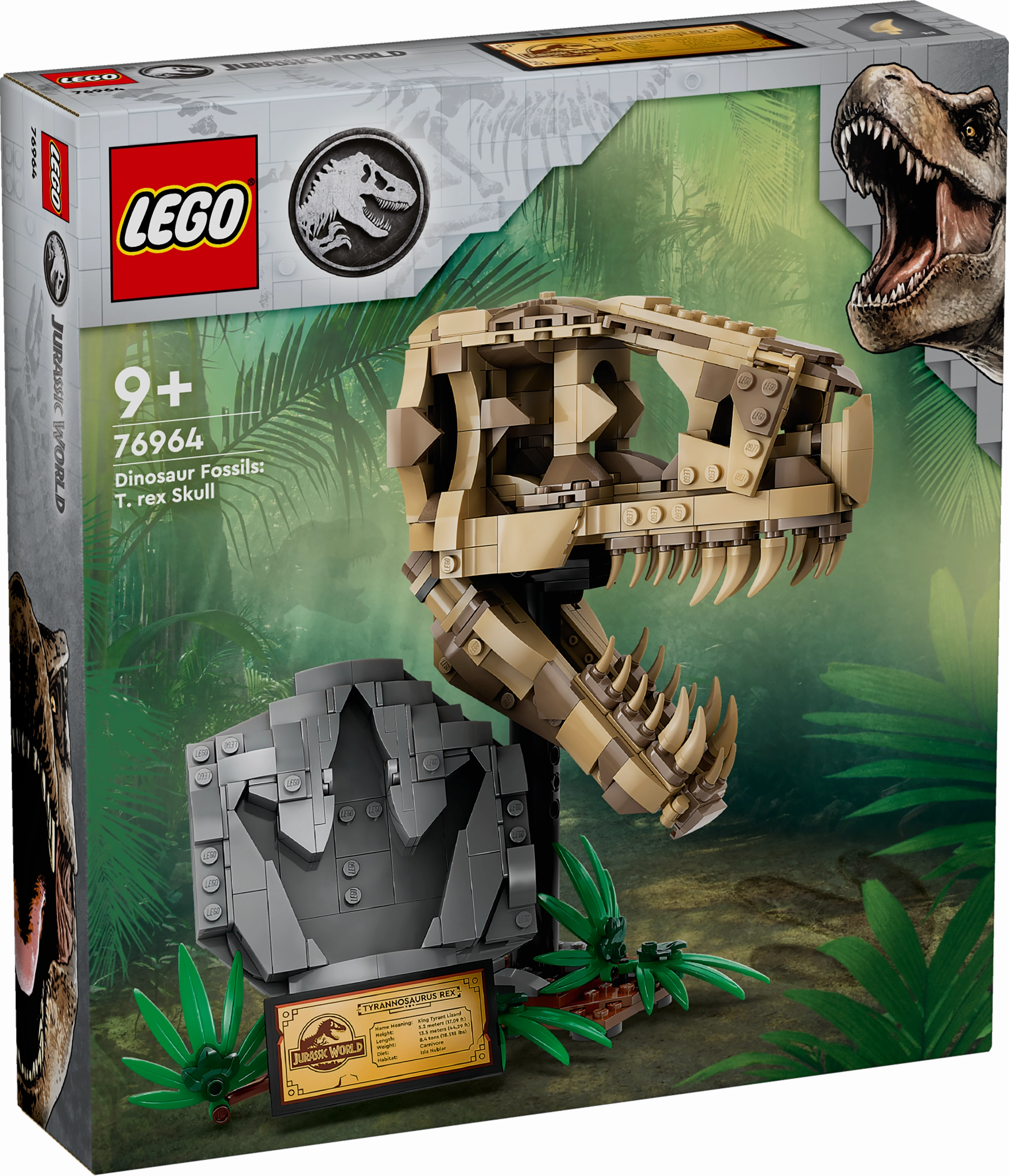 Lego Jurassic World 76964 Dinosaur Fossils: T.rex Skull for Ages 9 