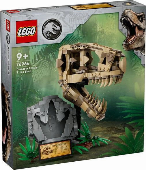 Lego Jurassic World 76964 Dinosaur Fossils: T.rex Skull for Ages 9 