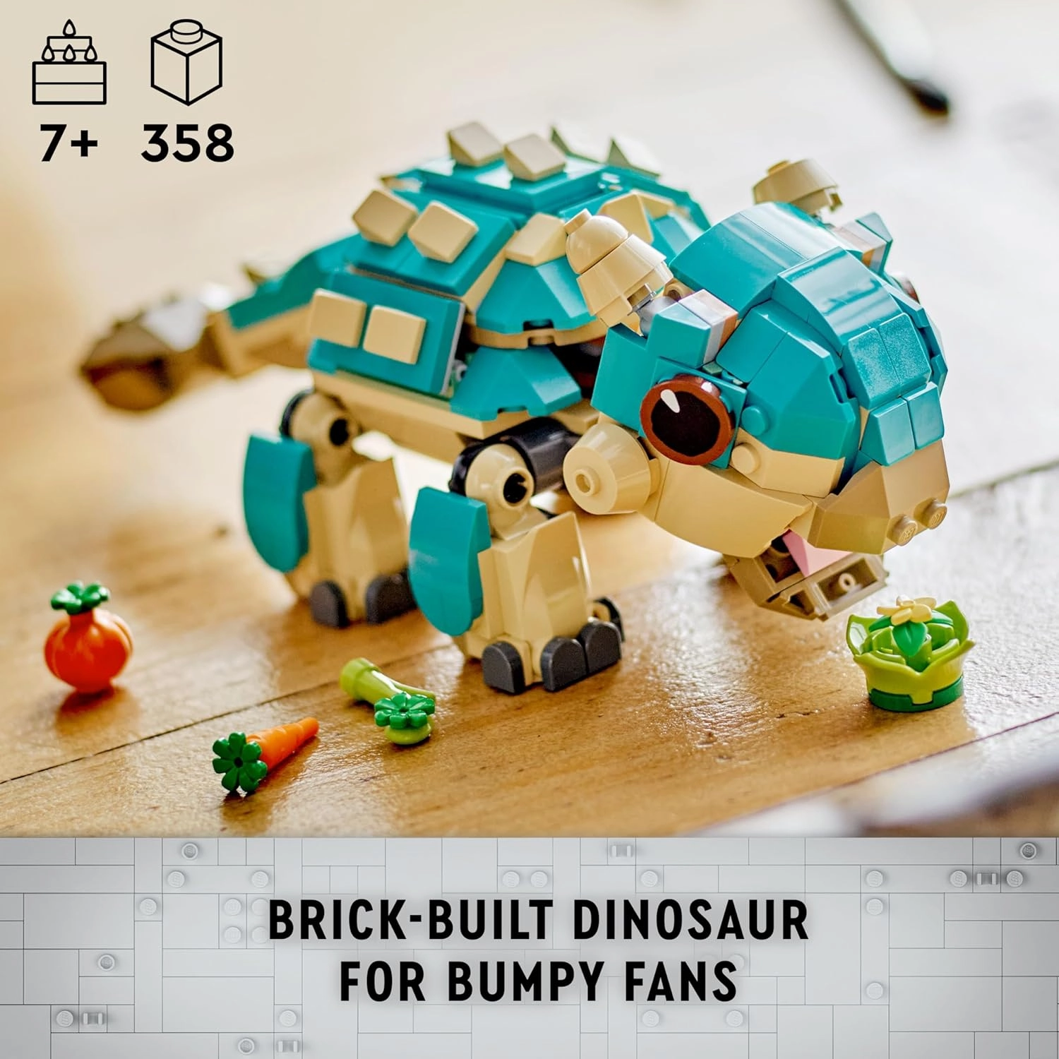 LEGO Jurassic World Baby Bumpy Ankylosaurus Toy Set for Ages 7 