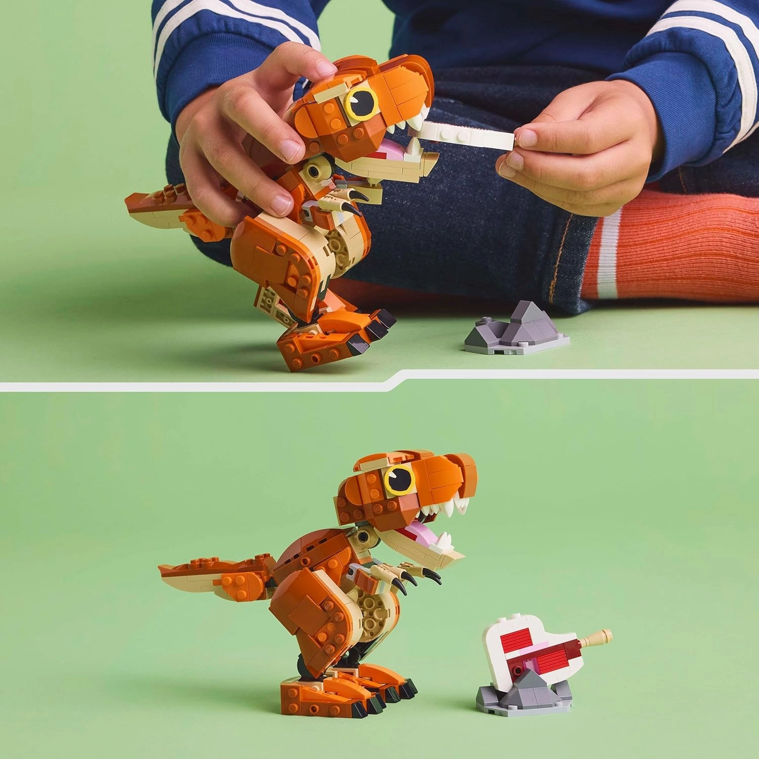 LEGO Jurassic World Little Eatie T-rex Dinosaur Model Building Kit For Ages 7 